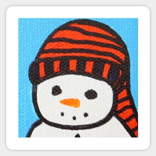 Snowman Portrait #1 Sticker